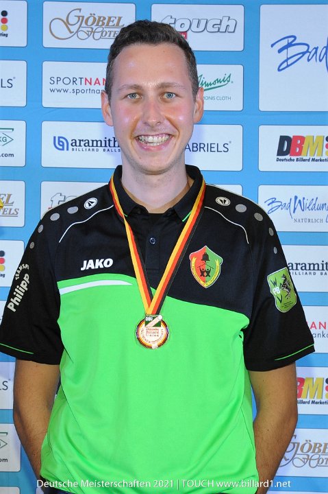 Patrick Günther 3. im 14/1 bei den Deutschen Meisterschaften